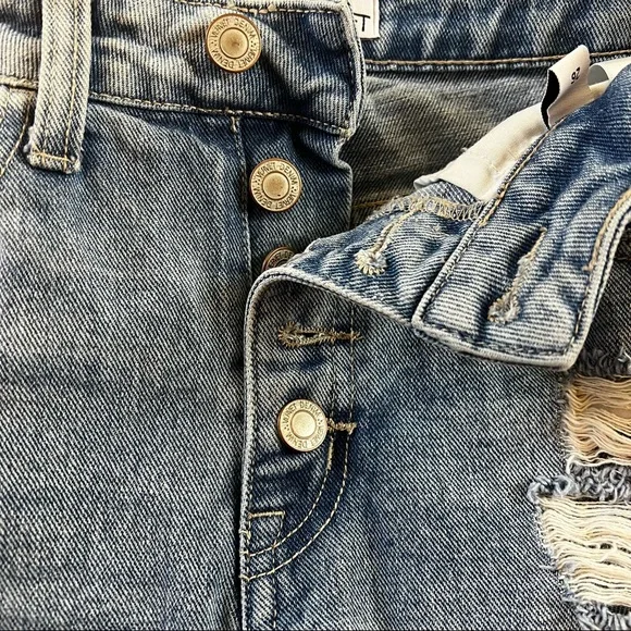 Vervet Women's High Rise Distressed Straight Denim Jeans. Sz 26 - Picture 5 of 15